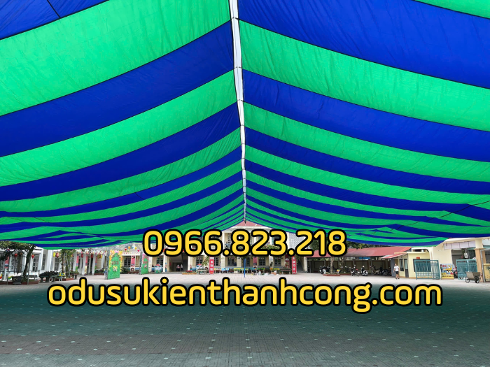 Dù che sân trường 2 mái