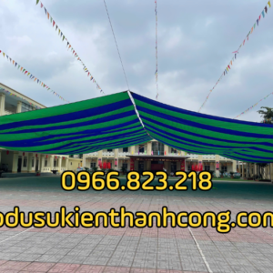 Dù che sân trường hình mái nhà