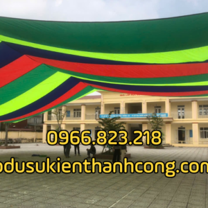 Ô dù che sân trường chạy cáp