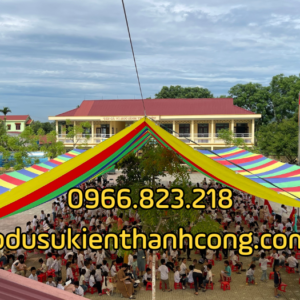 Dù che nắng sân trường diện tích lớn
