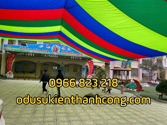 Dự án dù trường Mầm Non Kiệt Sơn